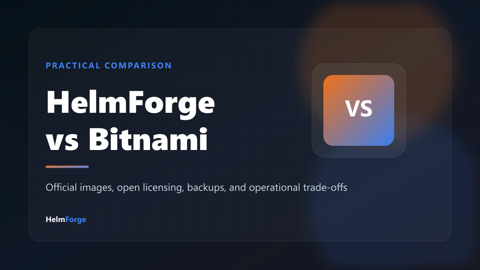 HelmForge versus Bitnami practical comparison for Kubernetes Helm charts